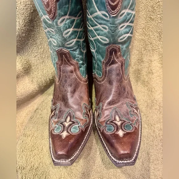 💙NEW! Ariat western leather boots - Picture 4 of 6